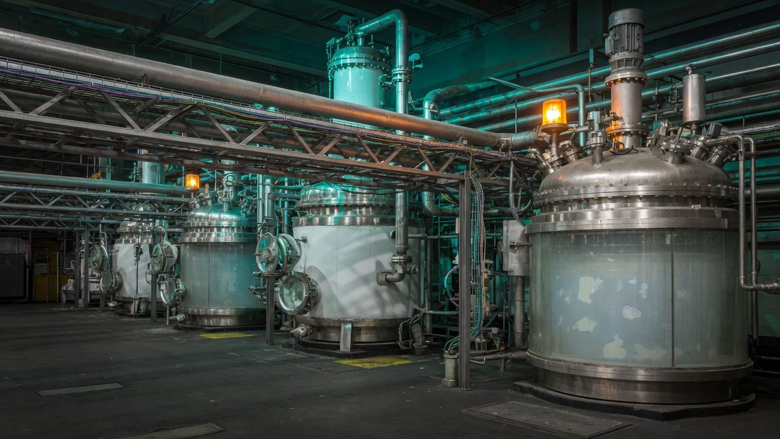 Chemical reactor hall